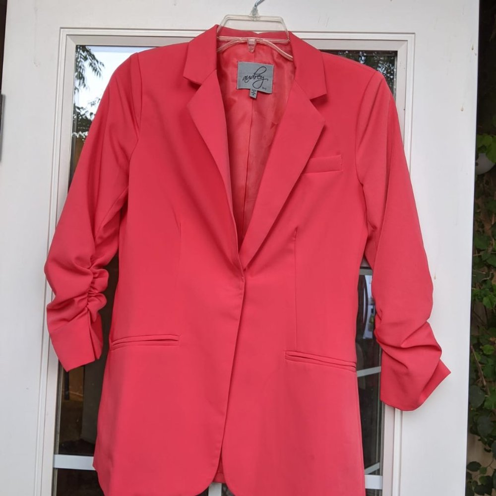 Bright pink blazer
